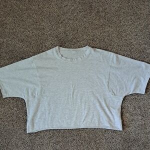 Women Cropped Grey T Shirt (Amazon)